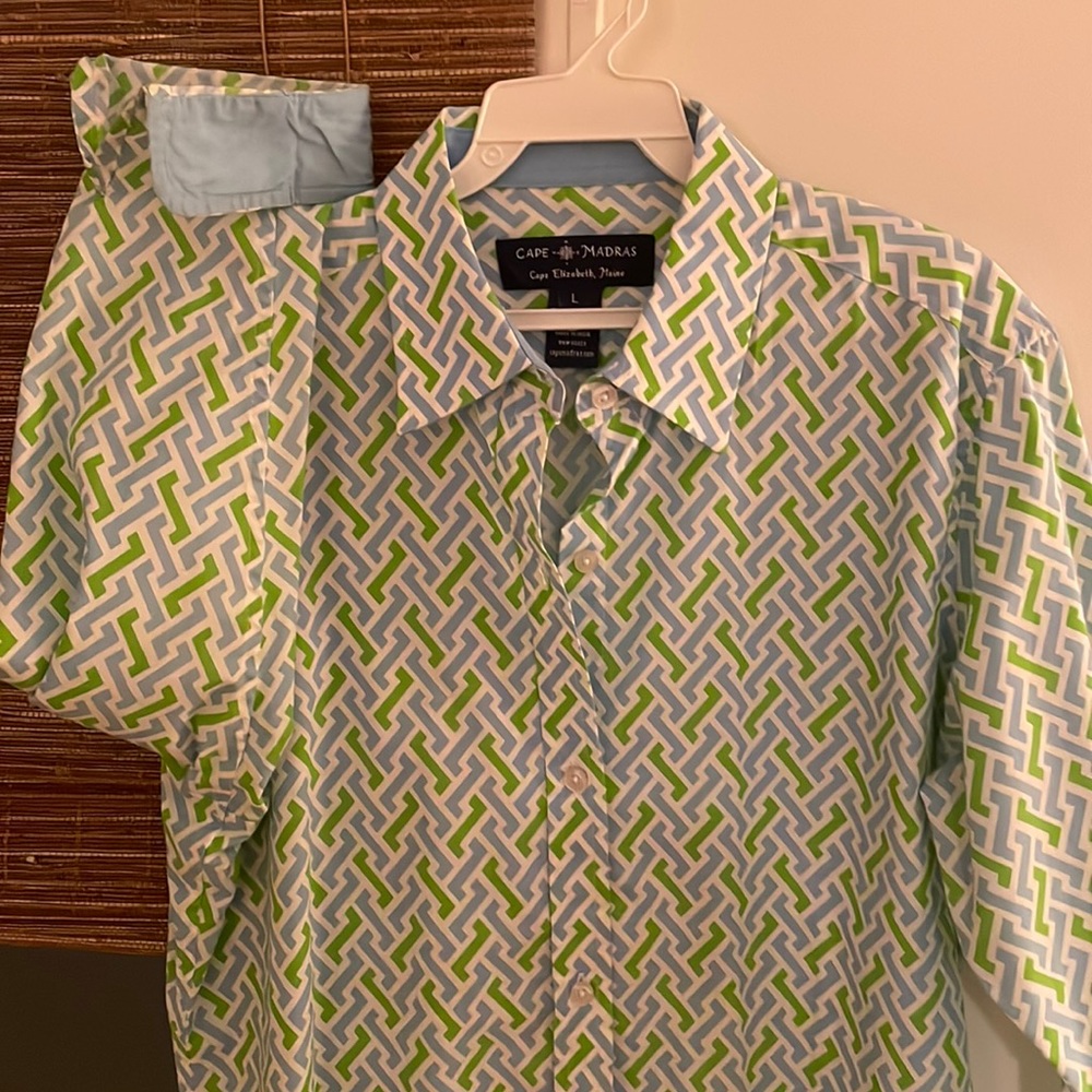 Cape Madras button down cotton shirt